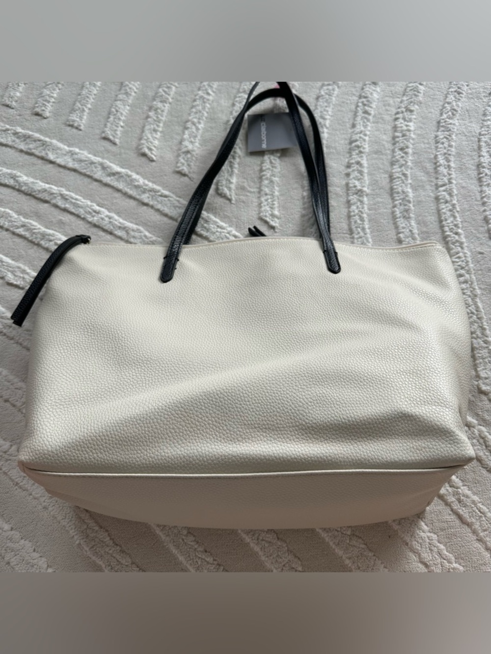 Liz Claiborne | Cream & Black Tote Bag | NWT - Picture 6 of 8